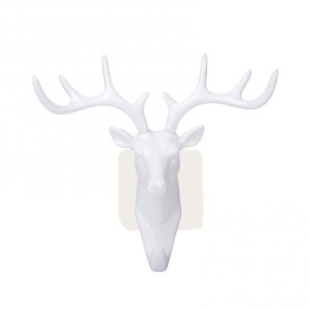 Fashion Cute Antler Hook Deer Head Key Holder Hanger Living Room Wall Decorative Ornament Home Decor Accessories