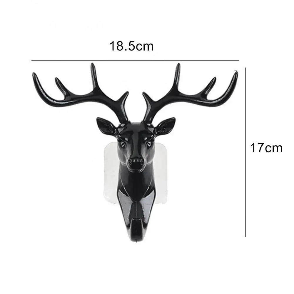 Fashion Cute Antler Hook Deer Head Key Holder Hanger Living Room Wall Decorative Ornament Home Decor Accessories