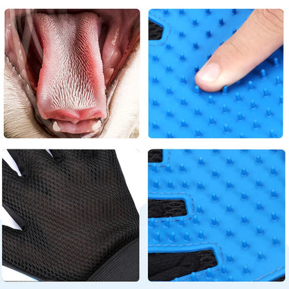 Clean Floating Pet Grooming and Care Gloves Left/Right Hand Massage Bathing Comb for Dogs Remove Hair Brush Pet Supplies