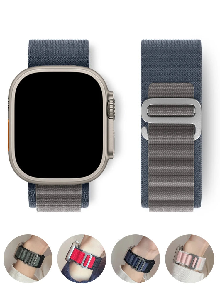 Alpine Loop Strap for Apple watch Ultra 2 Band 49mm 44mm 40mm 45mm 41mm 38mm 42mm 44 45 mm bracelet iWatch series 9 se 8 7 6 5 3