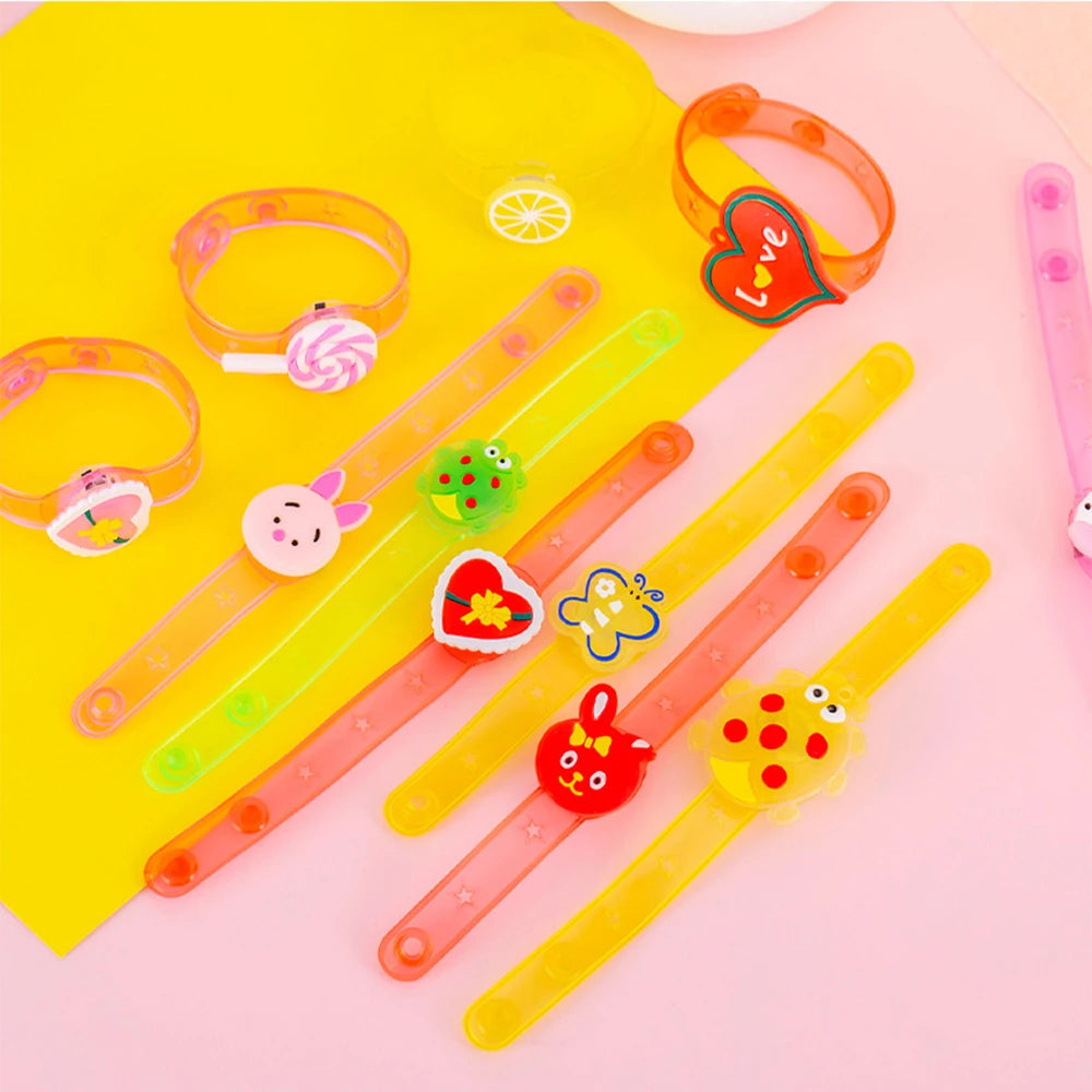 12/24 Pcs LED Luminous Fun Watch for Kids Birthday Party Baby Shower Gift Pinata Filler Halloween Carnival Christmas Gift Reward