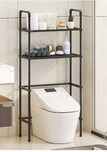 Storage Shelf for Bathroom Space Saver Over Toilet Rack Storage Organizer Rack Floor-to-ceiling Bathroom Rack Storage Accessory