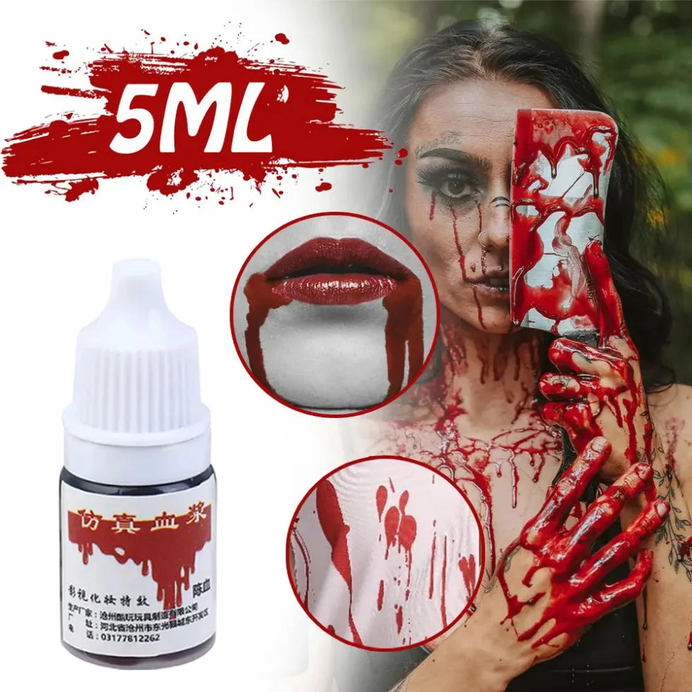 1pc Holiday Party Fake Blood Halloween Hematopoietic Props Simulation of Human Vampire Fake Blood Party Decorative Supplies