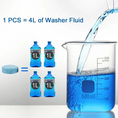 Solid Cleaner Car Windscreen Cleaner Effervescent Tablet Auto Wiper Glass Solid Cleaning Concentrated Tablets Detergent "