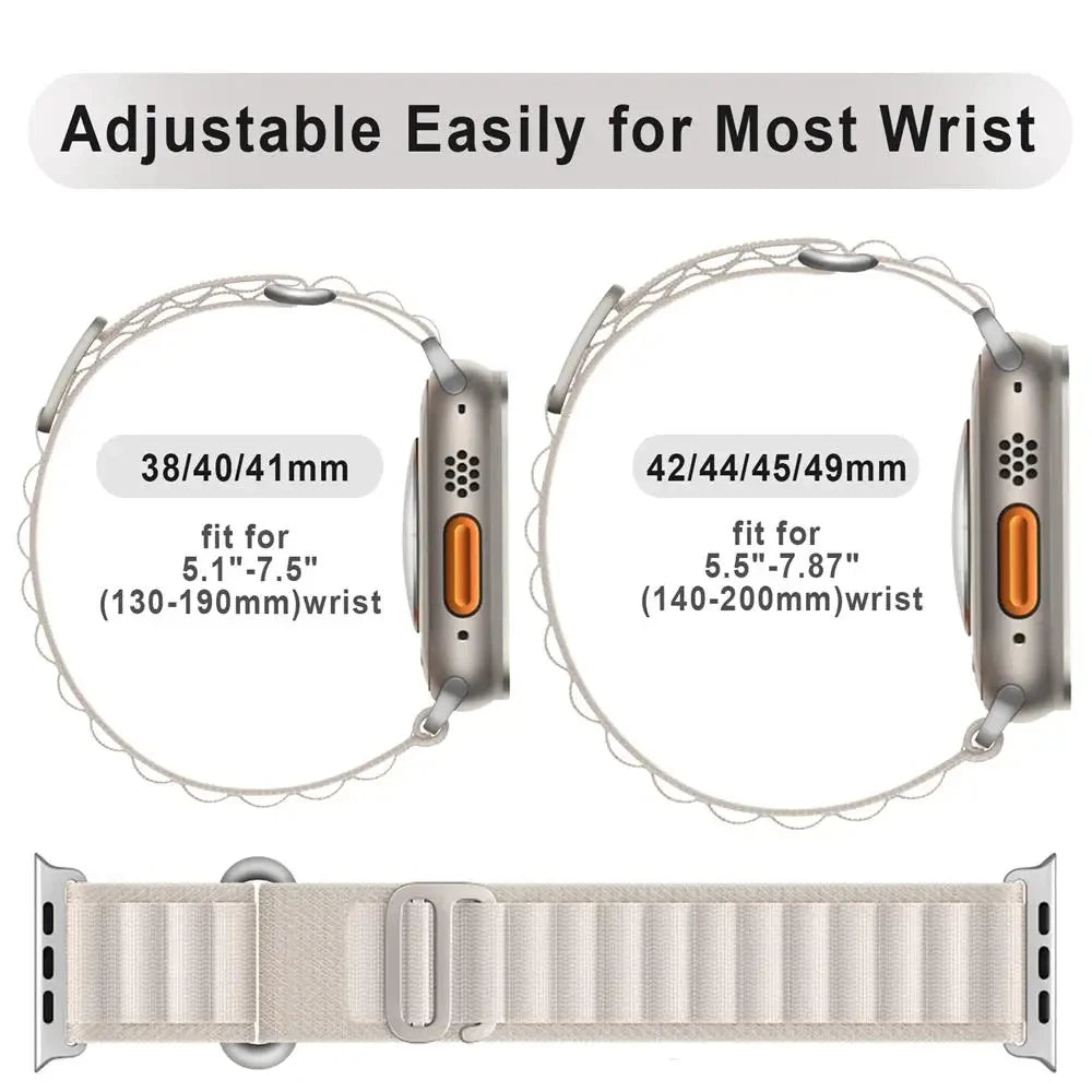 Alpine Loop Strap for Apple watch Ultra 2 Band 49mm 44mm 40mm 45mm 41mm 38mm 42mm 44 45 mm bracelet iWatch series 9 se 8 7 6 5 3