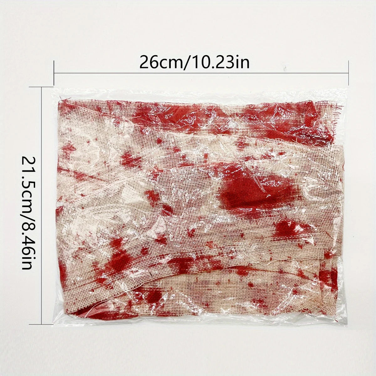 Halloween Versatile Blood Stained Gauze Warning Tape Isolation Tape Gauze Blood Stained Bandage Halloween Decoration