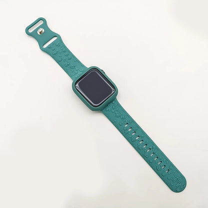 Soft Silicone Strap+Case For Apple Watch Band 49mm 45mm 44mm 42mm Bracelet Correa iWatch Ultra 2 38mm 40mm 41mm Watchband SE 9 8