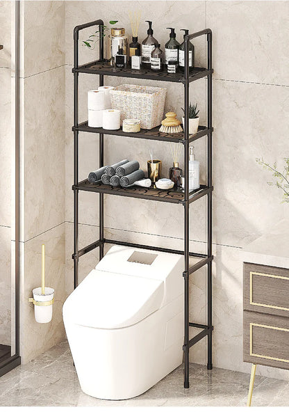 Storage Shelf for Bathroom Space Saver Over Toilet Rack Storage Organizer Rack Floor-to-ceiling Bathroom Rack Storage Accessory