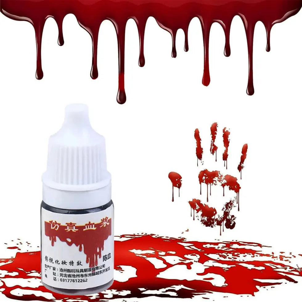 1pc Holiday Party Fake Blood Halloween Hematopoietic Props Simulation of Human Vampire Fake Blood Party Decorative Supplies