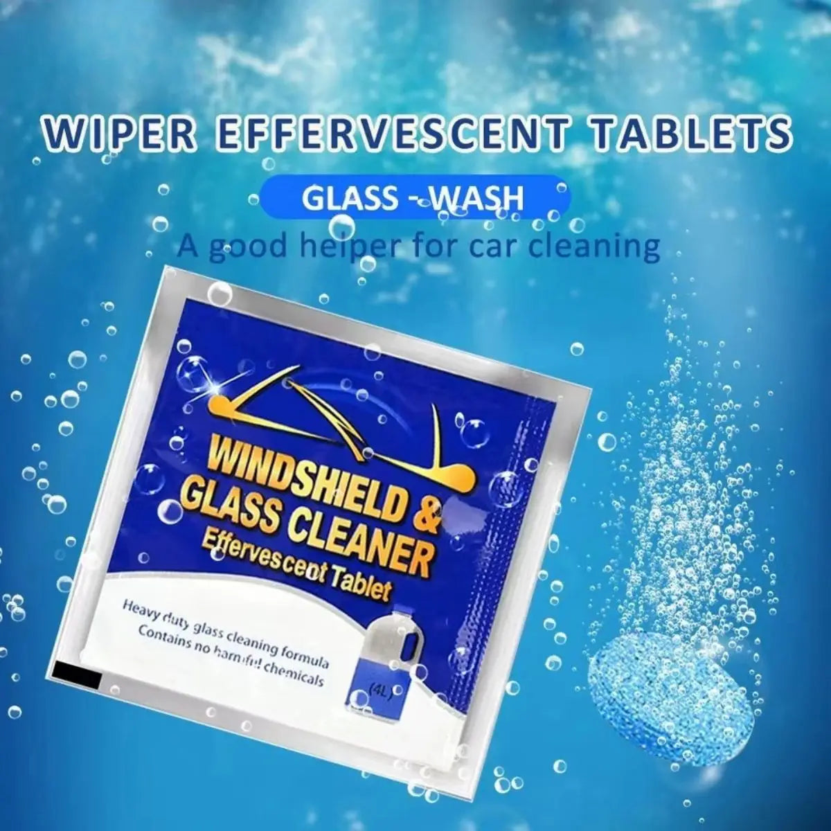 Car Windshield Glass Solid Cleaner Windscreen Wiper Effervescent Tablets Toilet Cleaning Car Accessories Car Windshield Glass So