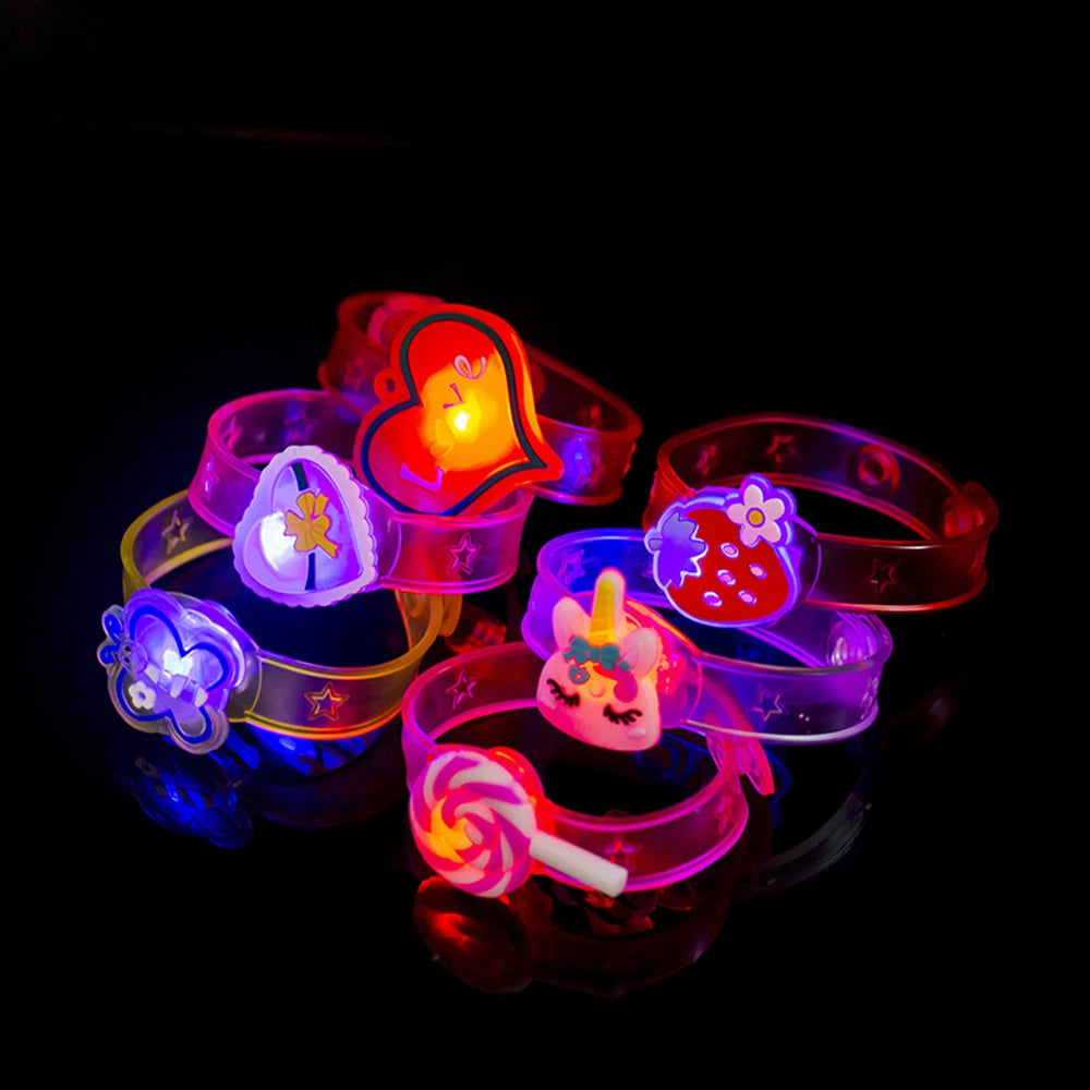 12/24 Pcs LED Luminous Fun Watch for Kids Birthday Party Baby Shower Gift Pinata Filler Halloween Carnival Christmas Gift Reward