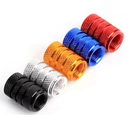 4pcs Universal Car Wheel Tire Valve Stem Caps Dust Covers Aluminum Tire Wheel Stem Air Valve Cap Car Accessories