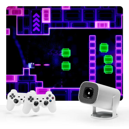 P30 MAX Projector Game Stick 64G 36000+ Video Game Console Double Wireless Controller Retro Game TV Stick Retro Classic Games