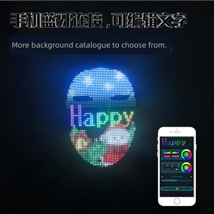 Bluetooth Led Mask Luminous Sichuan Opera Gesture Face Changing Mask Boywithuke Shining Mask