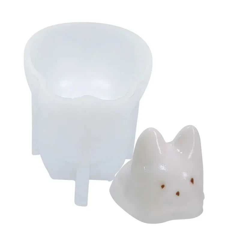 1pcs Cat Milk Pudding Silicone Mold Halloween Jelly Bowl Cake Cute Cake White Cold Ice Powder Mold Cake Decoration Accessories