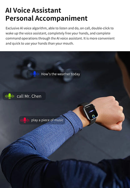 2024 NEW Smart Watch Wireless Charging Smartwatch Bluetooth Calls Men Women Watches Fitness Bracelet Custom Watch Face