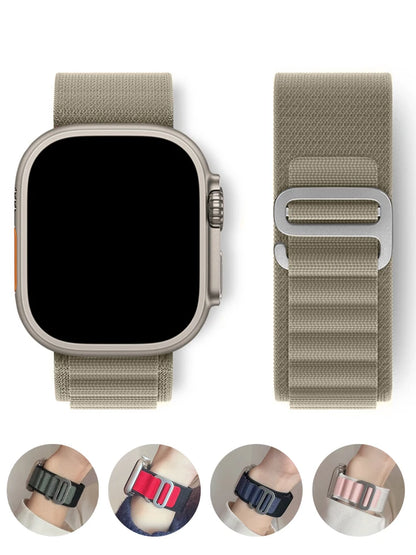 Alpine Loop Strap for Apple watch Ultra 2 Band 49mm 44mm 40mm 45mm 41mm 38mm 42mm 44 45 mm bracelet iWatch series 9 se 8 7 6 5 3